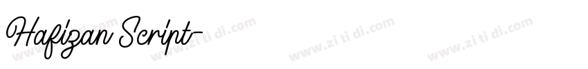 Hafizan Script字体转换